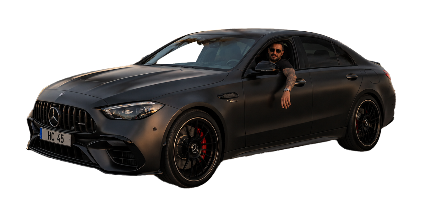 Mercedes C63 im CashoutBrothers-Design